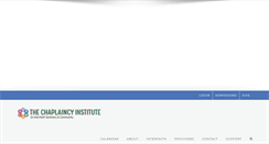 Desktop Screenshot of chaplaincyinstitute.org